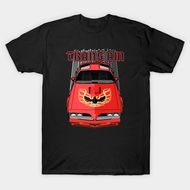 Firebird Trans am 77-78-red T-Shirt by V8social